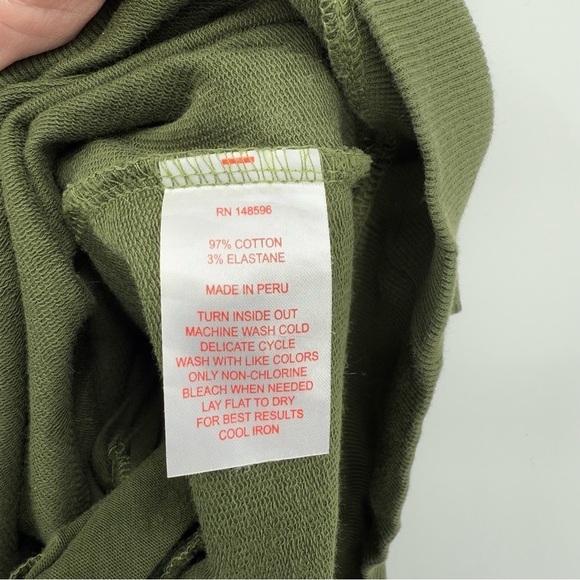 Universal Standard Misa Tie Sweatshirt Dress in Green Size M or US 18-20 - Picture 9 of 11